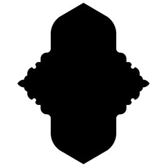 Islamic Label Emblem Shape Glyph Pictogram symbol visual illustration