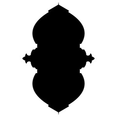 Islamic Label Emblem Shape Glyph Pictogram symbol visual illustration