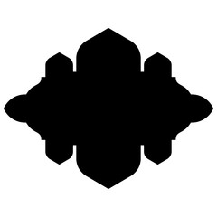 Islamic Label Emblem Shape Glyph Pictogram symbol visual illustration