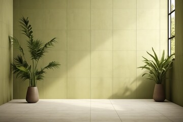Photo of vintage olive green wall architecture flooring.