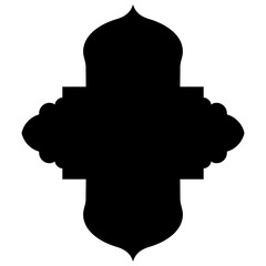 Islamic Label Emblem Shape Glyph Pictogram symbol visual illustration