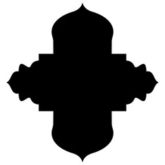 Islamic Label Emblem Shape Glyph Pictogram symbol visual illustration