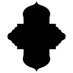 Islamic Label Emblem Shape Glyph Pictogram symbol visual illustration