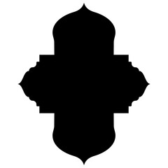 Islamic Label Emblem Shape Glyph Pictogram symbol visual illustration