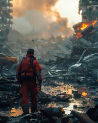 Amidst overwhelming destruction, urban search and rescue teams stand ready.