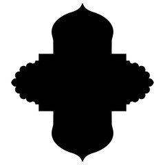 Islamic Label Emblem Shape Glyph Pictogram symbol visual illustration