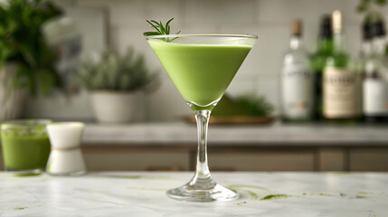 Tropical Twist: Matcha Martini for Summer Soir&eacute;es