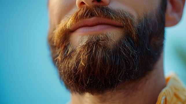 Hipster Barbershop Vibes: Stylish Guy with Trendy Beard