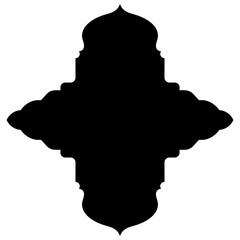 Islamic Label Emblem Shape Glyph Pictogram symbol visual illustration