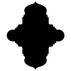 Islamic Label Emblem Shape Glyph Pictogram symbol visual illustration