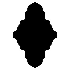Islamic Label Emblem Shape Glyph Pictogram symbol visual illustration