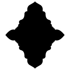 Islamic Label Emblem Shape Glyph Pictogram symbol visual illustration Pictogram Symbol Design: Label Emblem Shape Visuals