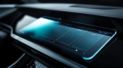 Navigation System Screen Protector A high-quality image displaying the installation of a navigation...