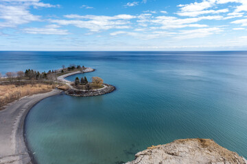Bluffs Park view from Scarborough Heights Park top