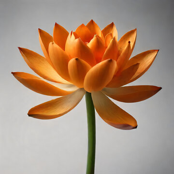 orange lotus flower
