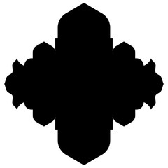 Islamic Label Emblem Shape Glyph Pictogram symbol visual illustration Pictogram Symbol Design: Label Emblem Shape Visuals