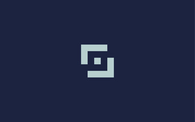 letter s with square logo icon design vector design template inspiration