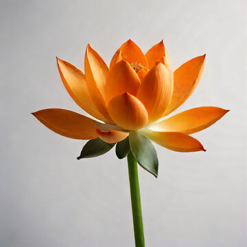 orange lotus flower