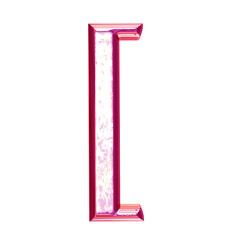 Ice symbol in a pink frame