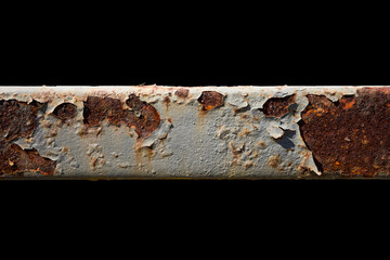old pipe joint rusty steel metal on transparent background high resolution