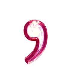 Ice symbol in a pink frame