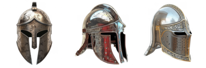 Greek warrior mask helmet isolated with no background