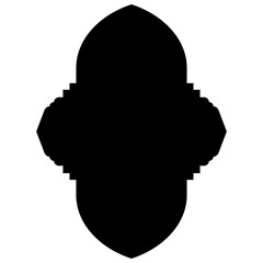 Islamic Label Emblem Shape Glyph Pictogram symbol visual illustration