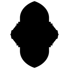 Islamic Label Emblem Shape Glyph Pictogram symbol visual illustration