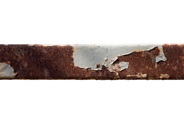 old pipe joint steel metal rusty on transparent background high resolution