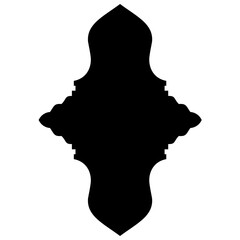 Islamic Label Emblem Shape Glyph Pictogram symbol visual illustration