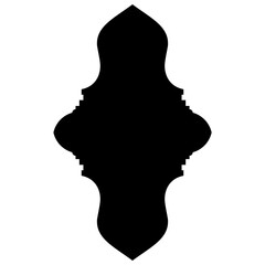 Islamic Label Emblem Shape Glyph Pictogram symbol visual illustration