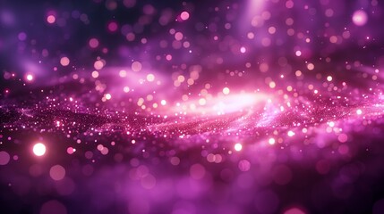 Obraz premium Pink and purple bokeh effect, sparkles, glowing light effects, starry sky.Pink and purple bokeh effect, sparkles, glowing light effects, starry sky.