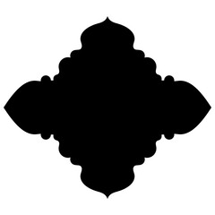 Islamic Label Emblem Shape Glyph Pictogram symbol visual illustration