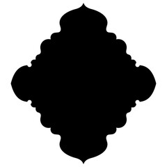 Islamic Label Emblem Shape Glyph Pictogram symbol visual illustration