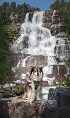 Portrait of Finnish Lapphund dog