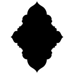 Islamic Label Emblem Shape Glyph Pictogram symbol visual illustration