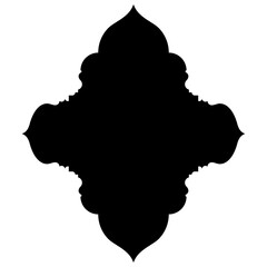 Islamic Label Emblem Shape Glyph Pictogram symbol visual illustration