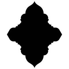 Islamic Label Emblem Shape Glyph Pictogram symbol visual illustration