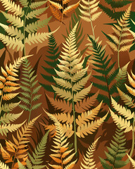 seamless pattern with leaves