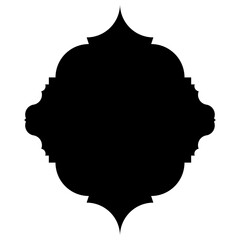 Islamic Label Emblem Shape Glyph Pictogram symbol visual illustration