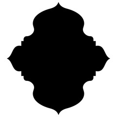 Islamic Label Emblem Shape Glyph Pictogram symbol visual illustration