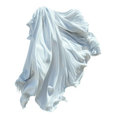 White cloth blowing in the wind