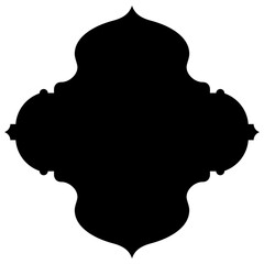 Islamic Label Emblem Shape Glyph Pictogram symbol visual illustration