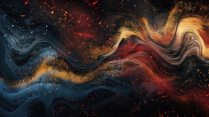 abstract background, A Mesmerizing 3D Abstract Multicolor Visualization