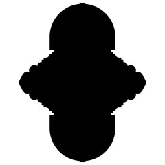 Islamic Label Emblem Shape Glyph Pictogram symbol visual illustration