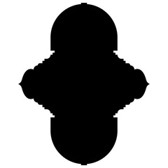 Islamic Label Emblem Shape Glyph Pictogram symbol visual illustration