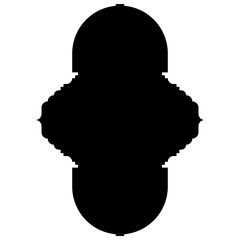 Islamic Label Emblem Shape Glyph Pictogram symbol visual illustration