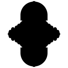 Islamic Label Emblem Shape Glyph Pictogram symbol visual illustration