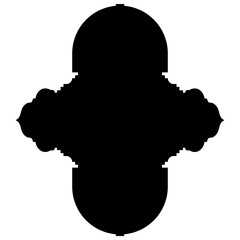 Islamic Label Emblem Shape Glyph Pictogram symbol visual illustration
