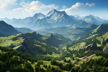 Fototapeta premium b'The beauty of nature in the mountains'